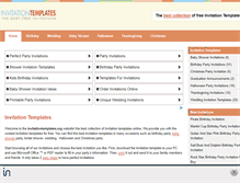Tablet Screenshot of invitationtemplates.org